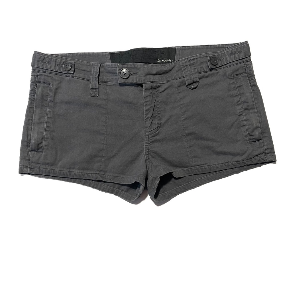 Joe’s Jeans Take Me Slowly Gray Cotton Shorts Side Zip Pockets Women’s 28